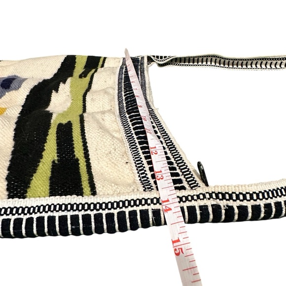 Wool Hand Woven Zippered Crossbody Bag Hippie Boho - Picture 6 of 11